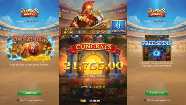 Roma X Deluxe Feature Game