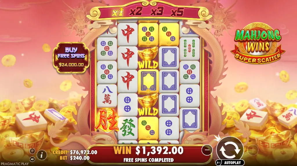 Mahjong Wins Super Scatter Feature
